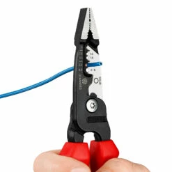 Knipex Multifunktions-Elektrikerzange Metrisches Modell Mit Mehrkomponenten-Hüllen Schwarz Atramentiert 200 Mm - 1372200ME -elektrische Bohrmaschine Geschäft 1372200me 00 f a 05