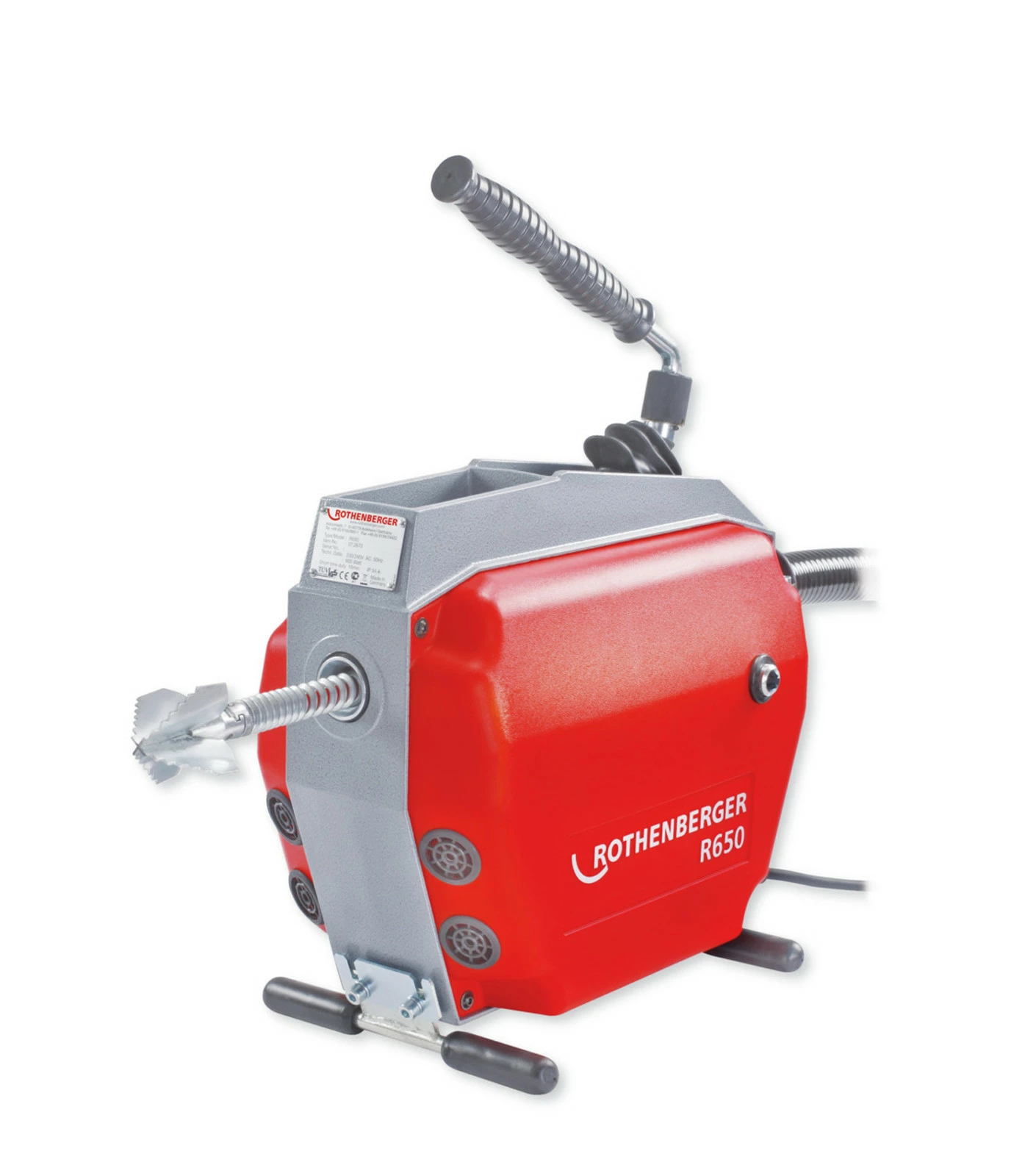 ROTHENBERGER R650 Rohrreinigungsmaschine Mit Führungsschlauch, 230V - 72688 3 ROTHENBERGER R650 Rohrreinigungsmaschine Mit Führungsschlauch, 230V - 72688