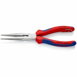 Knipex Flachrundzange Mit Schneide/Befestigungsöse Verchromt, Mit Mehrkomponenten-Hüllen, Mit Integrierter Befestigungsöse Zum Anbringen Einer Absturzsicherung 200 Mm - 2615200TBK -elektrische Bohrmaschine Geschäft 2615200t 00 2 1