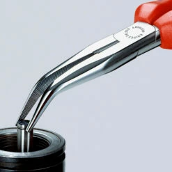 Knipex Flachrundzange Mit Schneide/Befestigungsöse Verchromt, Mit Mehrkomponenten-Hüllen, Mit Integrierter Befestigungsöse Zum Anbringen Einer Absturzsicherung 200 Mm - 2625200TBK -elektrische Bohrmaschine Geschäft 2625200 00 f a 03 1