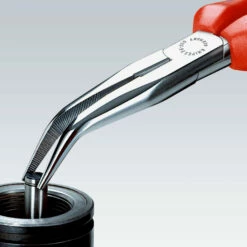 Knipex Flachrundzange Mit Schneide/Befestigungsöse Schwarz Atramentiert, Mit Mehrkomponenten-Hüllen, Mit Integrierter Befestigungsöse Zum Anbringen Einer Absturzsicherung 200 Mm - 2622200TBK -elektrische Bohrmaschine Geschäft 2625200h01d0 1