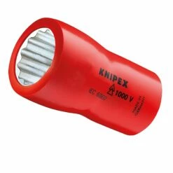 Knipex 1x Steckschlüsseleinsatz (Doppel-Sechskant) Mit Innenvierkant 3/8" - 98377/16"