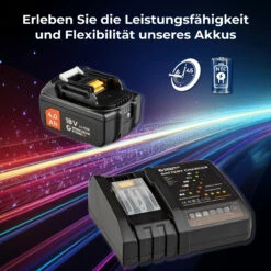 WS24 Akku Starter-Set 18 V / 1x 4,0 Ah Akku + Schnellladegerät -elektrische Bohrmaschine Geschäft 4260756131342 ein akku schnellladeger t 6