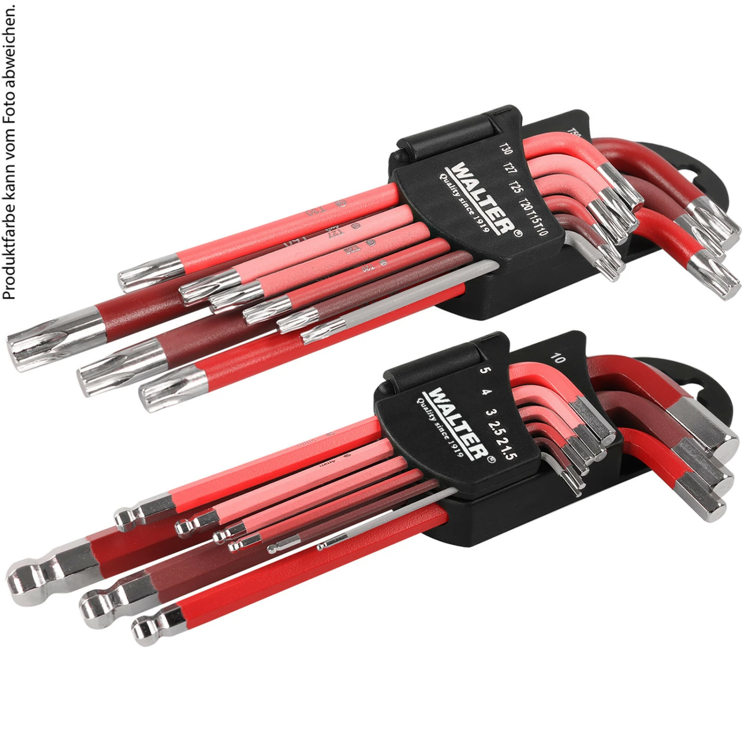 Walter Innensechsrund- Und Innensechskant-Schlüssel-Set - 610145-1 3 Walter Innensechsrund- Und Innensechskant-Schlüssel-Set - 610145-1