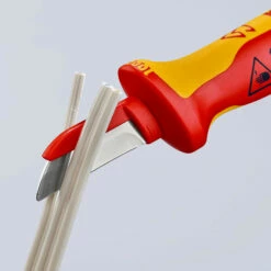 Knipex Kabelmesser Isolierender Mehrkomponenten-Griff, VDE-geprüft 190 Mm - 9854SB -elektrische Bohrmaschine Geschäft 9854 02 f a 01