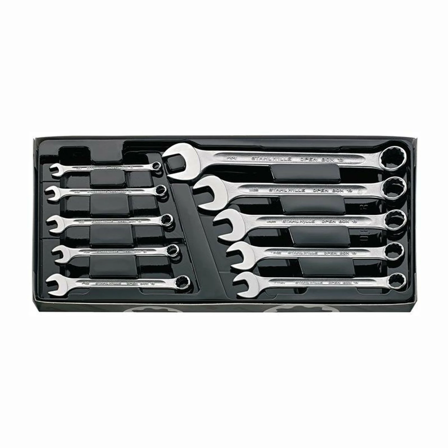 Stahlwille Ringmaulschlüsselsatz 13/10 KT 10tlg. SW 8 - 19 Mm - 96400808 3 Stahlwille Ringmaulschlüsselsatz 13/10 KT 10tlg. SW 8 - 19 Mm - 96400808