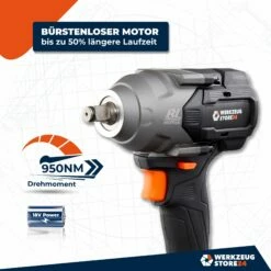 WS24 Akku-Drehschlagschrauber WDS 18V 1/2" 950 NM Solo - WS24-100453 -elektrische Bohrmaschine Geschäft akku schlagschrauber 18v ws24 100453 3