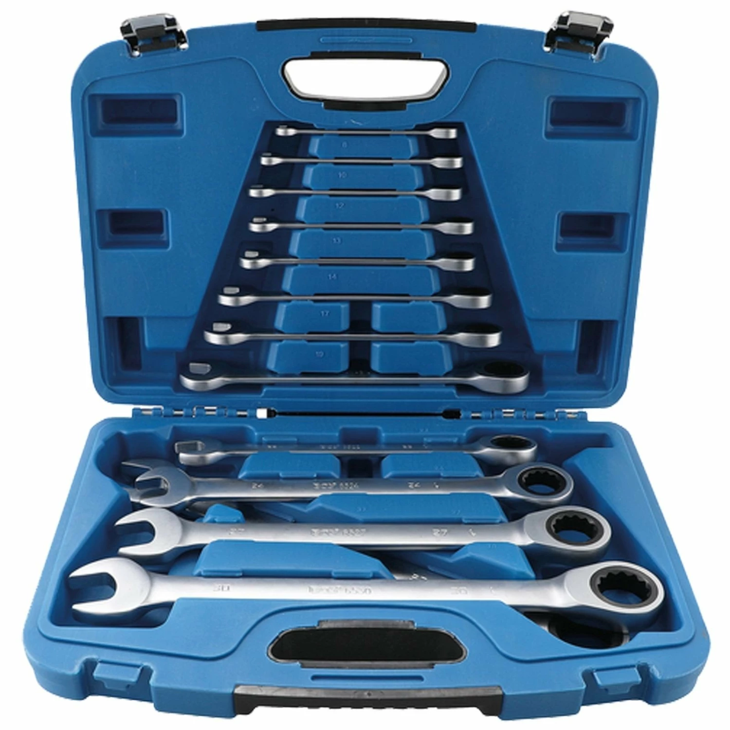 BGS Ratschenring-Maulschlüssel-Satz SW 8 - 32 Mm 13tlg. In Koffer - 6542 3 BGS Ratschenring-Maulschlüssel-Satz SW 8 - 32 Mm 13tlg. In Koffer - 6542