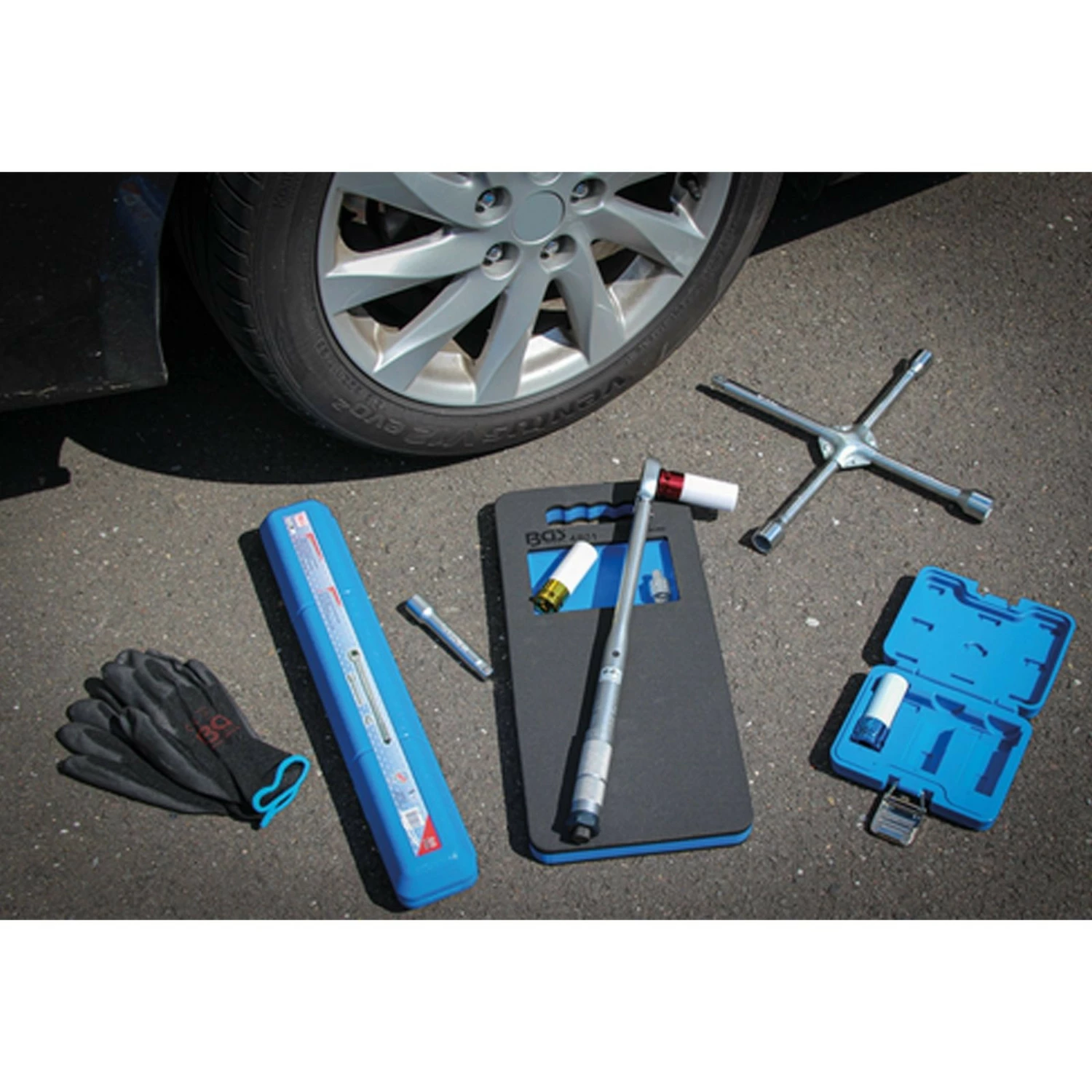 BGS Radwechsel-Service-Satz Mit Rangier-Wagenheber 1,5 T 10tlg. - 9680 6 BGS Radwechsel-Service-Satz Mit Rangier-Wagenheber 1,5 T 10tlg. - 9680 – Bild 4