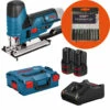 Bosch Akku-Stichsäge GST 12V-70 / 2x 2,0 Ah Akku + Ladegerät + WS24 Stichsägeblatt-Box 10tlg. Holz/Metall In L-Boxx -elektrische Bohrmaschine Geschäft bosch 06015a1000 ws24 100010 2