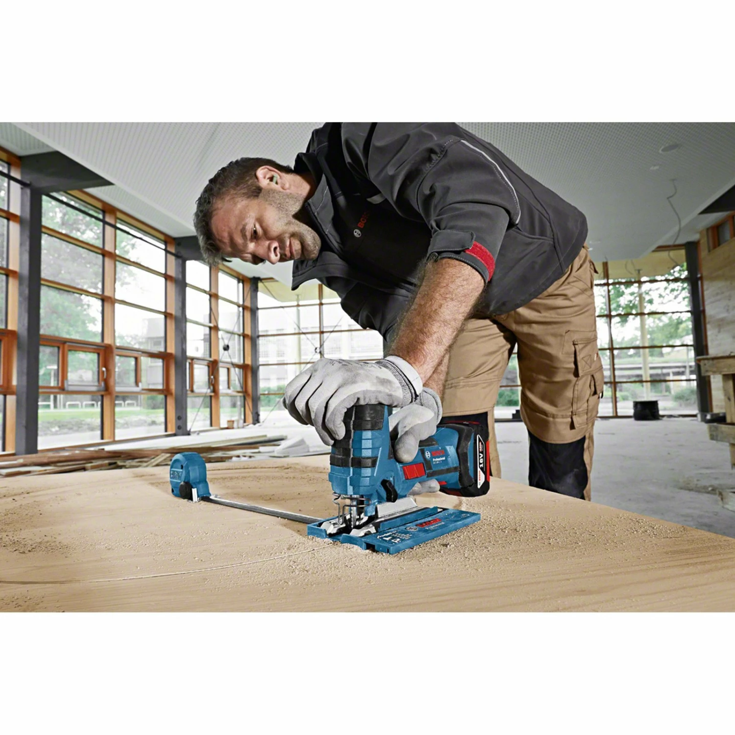 Bosch Akku-Stichsäge GST 18V-LI S / 2x 5,0 Ah Akku + Ladegerät In L-Boxx - 06015A5104 6 Bosch Akku-Stichsäge GST 18V-LI S / 2x 5,0 Ah Akku + Ladegerät In L-Boxx - 06015A5104 – Bild 4