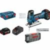 Bosch Akku-Stichsäge GST 18V-LI S / 2x 5,0 Ah Akku + Ladegerät Inkl. 30tlg. Stichsägeblätter-Set Wood In L-Boxx -elektrische Bohrmaschine Geschäft bosch 06015a5104 1 06015a5104 2