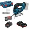 Bosch Akku-Stichsäge GST 18V-LI B / 2x 5,0 Ah Akku + Ladegerät Inkl. Zubehör-Set Und 30tlg. Stichsägeblätter-Set Wood And Metal In L-Boxx -elektrische Bohrmaschine Geschäft bosch 06015a6103 1 06015a6103 2 1