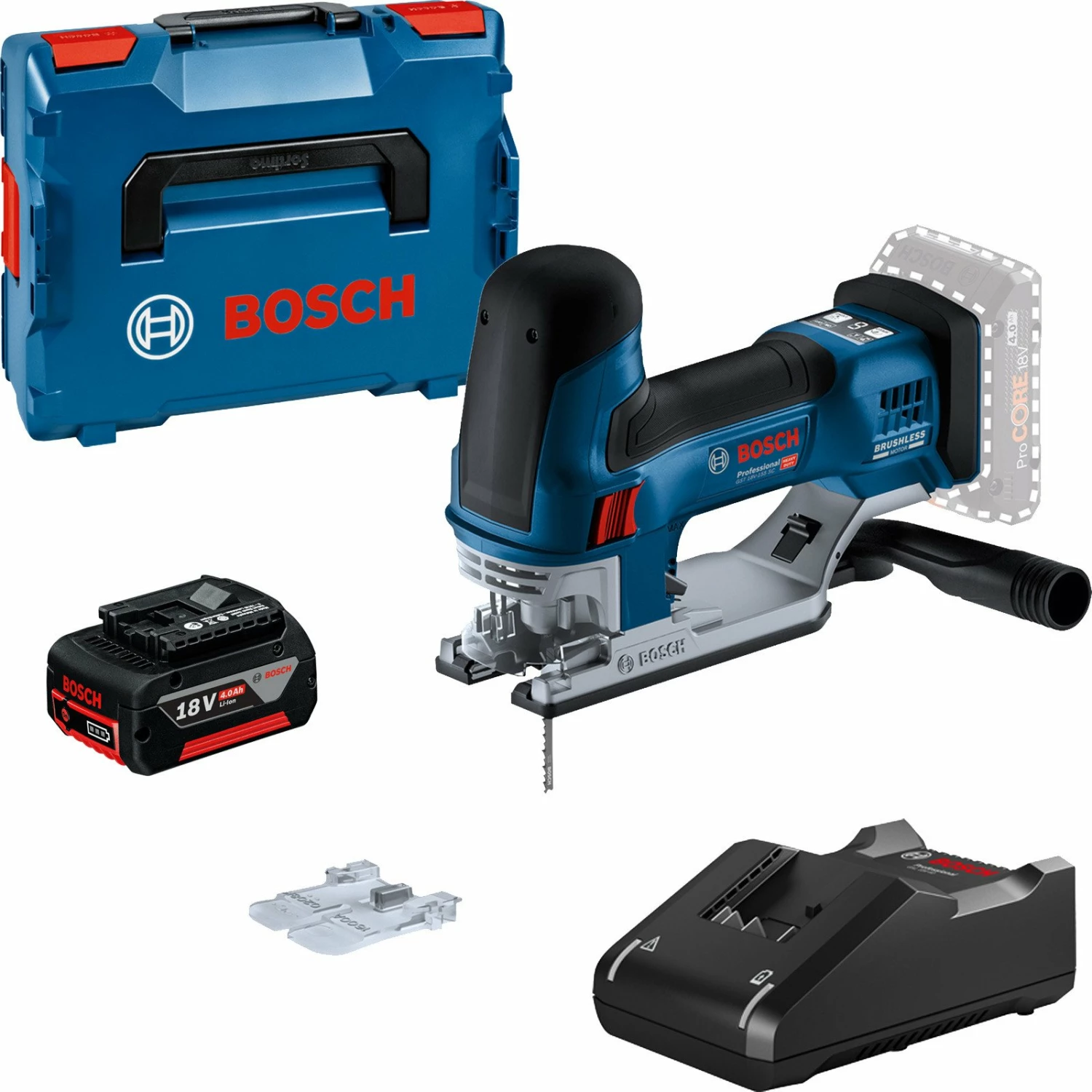 Bosch Akku-Stichsäge GST 18V-155 SC / 1x 4,0 Ah + Ladegerät In L-Boxx 136 3 Bosch Akku-Stichsäge GST 18V-155 SC / 1x 4,0 Ah + Ladegerät In L-Boxx 136