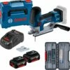 Bosch Akku-Stichsäge GST 18V-155 SC / 2x 5,0 Ah + Ladegerät In L-Boxx 136 + SSB-Set 30tlg. W+M -elektrische Bohrmaschine Geschäft bosch 06015b0000 5
