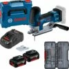 Bosch Akku-Stichsäge GST 18V-155 SC / 2x 5,0 Ah + Ladegerät In L-Boxx 136 + SSB-Set 30tlg. W -elektrische Bohrmaschine Geschäft bosch 06015b0000 6