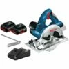 Bosch Akku-Kreissäge GKS 18V-LI / 2x 4,0 Ah Akku + Ladegerät - 060166H00B -elektrische Bohrmaschine Geschäft bosch 060166h00b