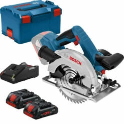 Bosch Akku-Kreissäge GKS 18V-57 G / 2x 4,0 Ah ProCORE18V Akku + Ladegerät + Extra Sägeblatt In L-Boxx -elektrische Bohrmaschine Geschäft bosch 06016a2101 2 3 2
