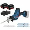 Bosch Akku-Säbelsäge GSA 18V-LI Compact / 2x 4,0 Ah Akku + Ladegerät Inkl. Zubehör-Set - 06016A5003 -elektrische Bohrmaschine Geschäft bosch 06016a5003