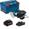 Bosch Akku-Kreissäge GKM 18V-50 / 1x 5,0 Ah + GAL 18V-40 In L-Boxx
