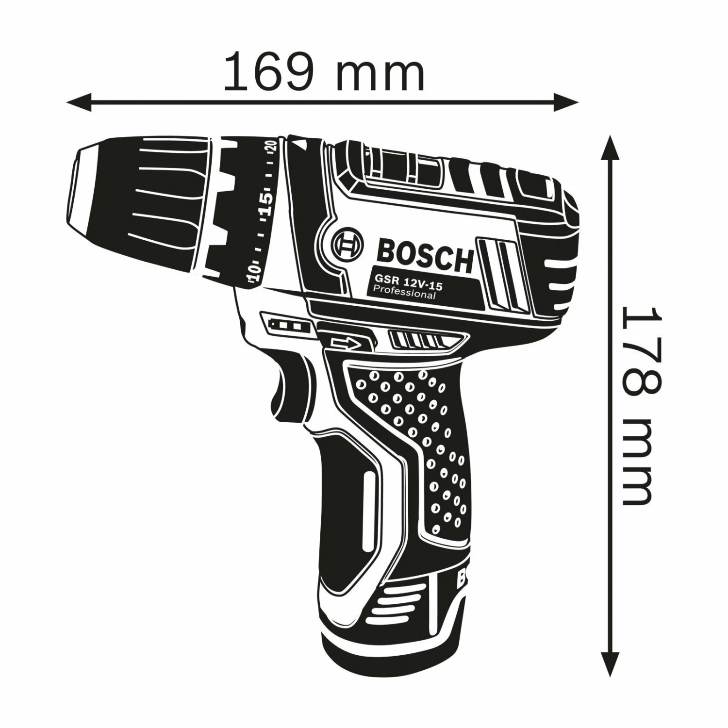 Bosch Akku-Bohrschrauber GSR 12V-15 / 1x 3,0 Ah Akku + Ladegerät Inkl. Zubehör Im Softbag 4 Bosch Akku-Bohrschrauber GSR 12V-15 / 1x 3,0 Ah Akku + Ladegerät Inkl. Zubehör Im Softbag – Bild 2