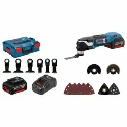 Bosch Akku-Multi-Cutter GOP 18V-28 / 2x 5,0 Ah Akku + Ladegerät Inkl. Zubehör-Set In L-Boxx - 06018B6003