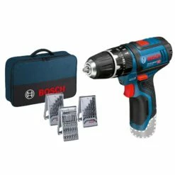 Bosch Akku-Schlagbohrschrauber GSB 12V-15 Solo Inkl. Zubehör-Set 39tlg. Im Softbag