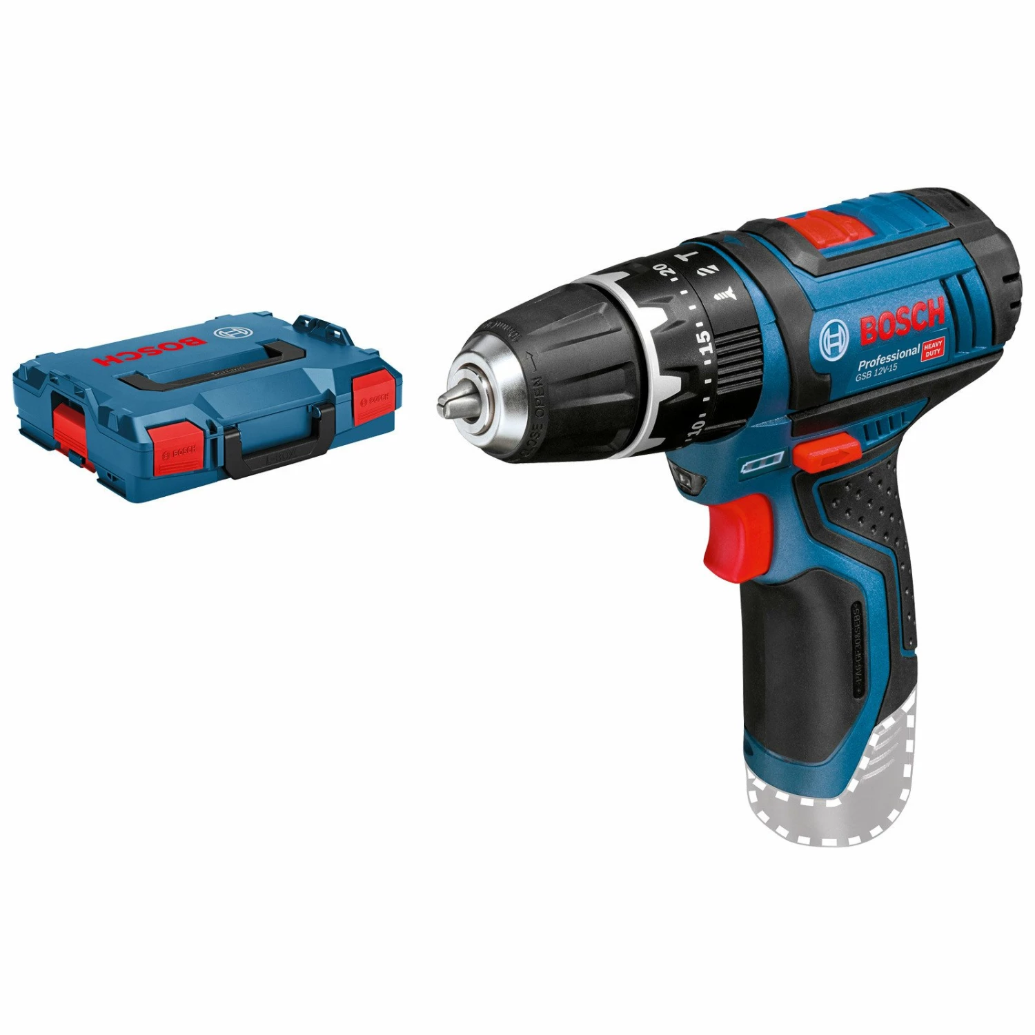 Bosch Akku-Schlagbohrschrauber GSB 12V-15 Solo In L-Boxx - 06019B690E 3 Bosch Akku-Schlagbohrschrauber GSB 12V-15 Solo In L-Boxx - 06019B690E