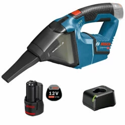 Bosch Akku-Sauger GAS 12V / 1x 3,0 Ah Akku + Ladegerät Inkl. Zubehör-Set