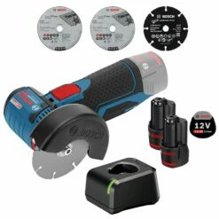 Bosch Akku-Winkelschleifer GWS 12V-76 / 2x 2,0 Ah Akku + Ladegerät