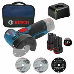 Bosch Akku-Winkelschleifer GWS 12V-76 / 2x 2,0 Ah Akku + Ladegerät Im Softbag