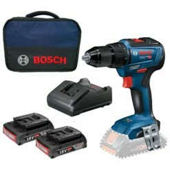 Bosch Akku-Bohrschrauber GSR 18V-55 / 2x 2,0 Ah Akku + Ladegerät In Softbag