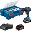 Bosch Akku-Bohrschrauber GSR 18V-55 / 2x 4,0 Ah Akku + Ladegerät In L-Case Pick & Click - 06019H5209