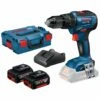 Bosch Akku-Schlagbohrschrauber GSB 18V-55 / 2x 5,0 Ah Akku + Ladegerät In L-Boxx -elektrische Bohrmaschine Geschäft bosch 06019h5303 6 gal 18v 20