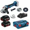 Bosch Akku-Winkelschleifer GWS 18V-10 125 Mm / 2x 4,0 Ah Akku + Ladegerät Inkl. Zubehör-Set In L-Boxx -elektrische Bohrmaschine Geschäft bosch 06019j4003 2