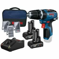 Bosch Akku-Schlagbohrmaschine GSB 12V-35 / 2x 4,0 Ah Akku + Ladegerät Inkl. Zubehör-Set Im Softbag