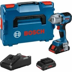 Bosch Akku-Drehschlagschrauber GDS 18V-450 HC 2x 4,0 Ah ProCORE18V Akku + Ladegerät Inkl. Bluetooth-Modul In L-Boxx - 06019K4002