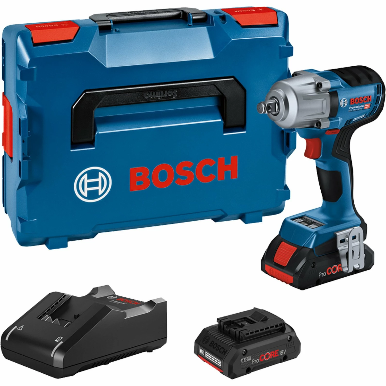 Bosch Akku-Drehschlagschrauber GDS 18V-450 HC 2x 4,0 Ah ProCORE18V Akku + Ladegerät Inkl. Bluetooth-Modul In L-Boxx - 06019K4002 3 Bosch Akku-Drehschlagschrauber GDS 18V-450 HC 2x 4,0 Ah ProCORE18V Akku + Ladegerät Inkl. Bluetooth-Modul In L-Boxx - 06019K4002