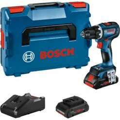 Bosch Akku-Bohrschrauber GSR 18V-90 C 2x 4,0 Ah ProCORE18V Akku + Ladegerät Inkl. Bluetooth-Modul In L-Boxx - 06019K6005