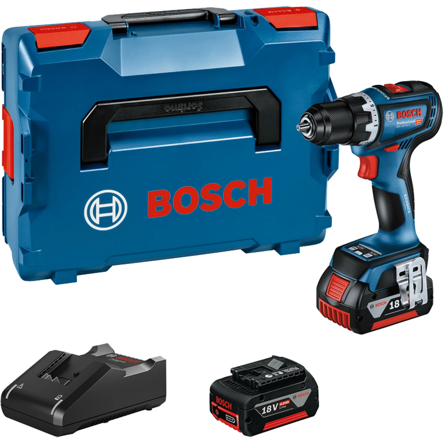 Bosch Akku-Bohrschrauber GSR 18V-90 C 2x 5,0 Ah Akku + Ladegerät In L-Boxx - 06019K6006 3 Bosch Akku-Bohrschrauber GSR 18V-90 C 2x 5,0 Ah Akku + Ladegerät In L-Boxx - 06019K6006