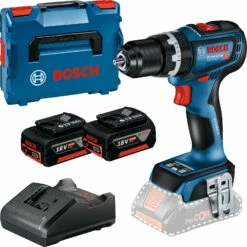 Bosch Akku-Schlagbohrschrauber GSB 18V-90 C / 2x 5,0 Ah Akku + Ladegerät In L-Boxx