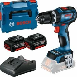 Bosch Akku-Schlagbohrschrauber GSB 18V-90 C / 2x 3,0 Ah Akku + Ladegerät In L-Boxx