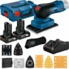 Bosch Akku-Schwingschleifer GSS 12V-13 / 2x 4,0 Ah + GAL 12V-40 In L-Boxx