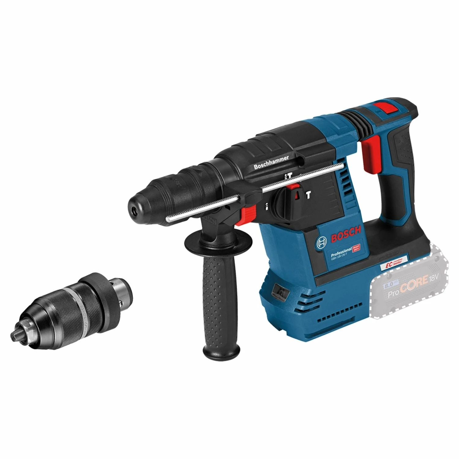 Bosch Akku-Bohrhammer GBH 18V-26 F Solo Inkl. Zubehör-Set - 0611910000 3 Bosch Akku-Bohrhammer GBH 18V-26 F Solo Inkl. Zubehör-Set - 0611910000