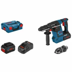 Bosch Akku-Bohrhammer GBH 18V-26 F Mit SDS Plus / 2x 5,5 Ah ProCORE18V Akku + Ladegerät In L-Boxx - 061191000F