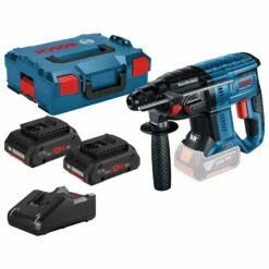 Bosch Akku-Bohrhammer GBH 18V-21 Mit SDS Plus / 2x 4,0 Ah ProCORE18V Akku + Ladegerät In L-Boxx