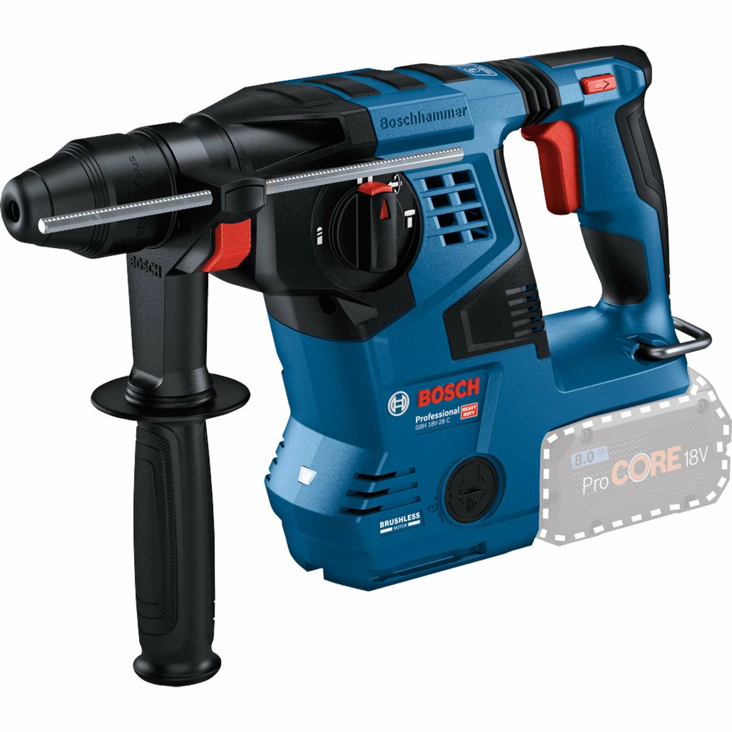 Bosch Akku-Bohrhammer GBH 18V-28 C Mit SDS Plus Solo - 0611920000 3 Bosch Akku-Bohrhammer GBH 18V-28 C Mit SDS Plus Solo - 0611920000