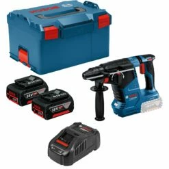 Bosch Akku-Bohrhammer GBH 18V-24 C / 2x 4,0 Ah + GAL 1880 CV In L-Boxx