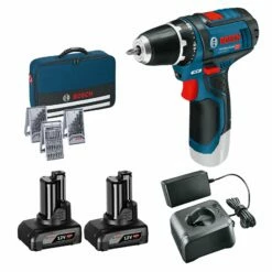 Bosch Akku-Bohrschrauber GSR 12V-15 / 2x 4,0 Ah Akku + Ladegerät Inkl. Zubehör-Set 39tlg. Im Softbag - 0615990HV1 -elektrische Bohrmaschine Geschäft bosch 0615990hv1 gal12v20