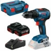 Bosch Akku-Bohrschrauber GSR 18V-55 / 2x 4,0 Ah Akku + Ladegerät In L-Boxx